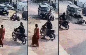 छत्तीसगढ़-बिलासपुर में स्कार्पियो की चपेट में आया स्कूटी सवार, सड़क पर बेतरतीब पार्किंग गाड़ी के चलते हुआ हादसा