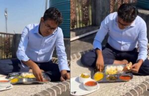 छत्तीसगढ़ के वित्त मंत्री ओपी चौधरी ने एक्स पर शेयर भोजन करते वीडियो