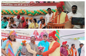 नई लेदरी के नव निर्वाचित अध्यक्ष एवं पार्षदगणों को मुख्य अतिथियों के बीच संयुक्त कलेक्टर ने दिलाई शपथ