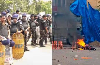 बंगाल में वक्फ कानून को लेकर जारी हिंसा नहीं ले रही थमने का नाम, भारी संख्या में पुलिस बल तैनात