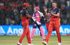 बेंगलुरु में खुला RCB का जीत का खाता, राजस्थान रॉयल्स ने लगाया हार का पंजा