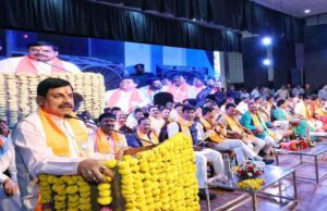 CM ने कहा कांग्रेस ने आज तक बाबा साहेब के नाम का इस्तेमाल सिर्फ वोटों के लिए किया