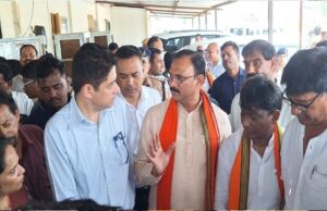 स्वास्थ्य मंत्री जायसवाल ने मेडिकल कॉलेज के नवीन भवन निर्माण कार्य की प्रगति और गुणवत्ता का जायज़ा लिया