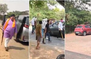 हथियार लिए युवक को घेरे हुए थे बदमाश, विधायक बंदूक लेकर कार से उतरे तो उन्हें देख भागे