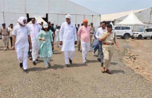 मंत्री प्रहलाद सिंह पटेल ने नरसिंहपुर में होने वाले कृषि उद्योग समागम के कार्यक्रम स्थल पर तैयारियों का जायजा लिया
