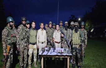 मणिपुर में पुलिस का सर्च ऑपरेशन सफल, बड़ी तादाद में हथियार जब्त
