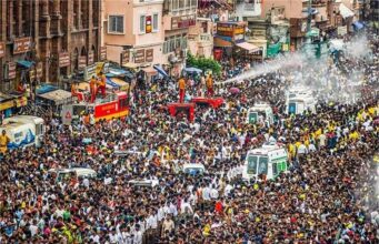 अंतिम चरण में पहुंची रथ यात्रा, पुरी में श्रद्धालुओं की भीड़ को देखते हुए सुरक्षा के सख्त इंतजाम