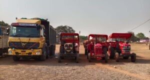 खनिजो के अवैध परिवहन पर ताबड़तोड़ कार्रवाई, 02 हाइवा व 03 ट्रैक्टर ट्राली जप्त