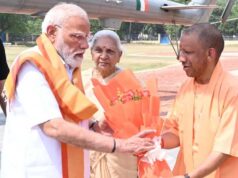 राज्यपाल व मुख्यमंत्री ने किया प्रधानमंत्री का स्वागत