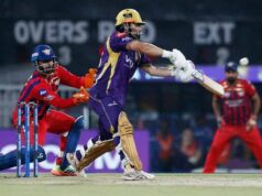 लखनऊ के इकाना स्टेडियम में KKR की पारी समाप्त, LSG के सामने 156 रन का लक्ष्य