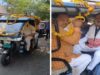 सादगी और पर्यावरण का संदेश: लाव-लश्कर छोड़ ई-रिक्शा में पहुंचे निगम अध्यक्ष