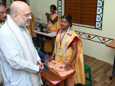 गृह मंत्री अमित शाह ने शहीद वीर गुंडाधूर सेवा डेरा ( जन सुविधा केंद्र ) का किया उद्घाटन