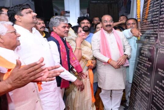 उप मुख्यमंत्री अरुण साव ने धमधा में 7 करोड़ के कार्यों का किया लोकार्पण-भूमिपूजन