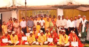 जशपुर में मुख्यमंत्री कन्या विवाह योजना के तहत 65 दंपतियों ने लिए सात फेरे