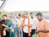 उद्योग मंत्री लखनलाल देवांगन व महापौर मती संजूदेवी राजपूत ने कार्य हेतु भूमिपूजन