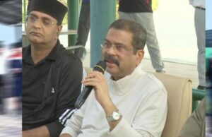 केंद्रीय शिक्षा मंत्री धर्मेंद्र प्रधान ने शूटिंग अकादमी में खिलाड़ियों से किया संवाद, बढ़ाया उत्साह