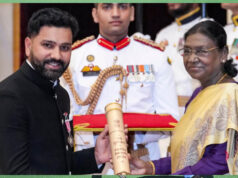 रोहित शर्मा के नाम एक और बड़ी उपलब्धि, राष्ट्रपति ने दिया पद्मश्री सम्मान