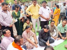 उद्योग मंत्री लखनलाल देवांगन ने सड़क डामरीकरण का कार्य प्रारंभ कराया
