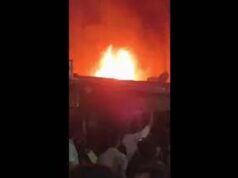 आईआईएम रोड पर देर रात भीषण आग, आठ दमकल गाड़ियों ने पाया काबू