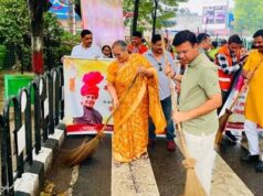 लखनऊ नगर निगम ने जन्मदिन अवसर पर चलाया शहरव्यापी स्वच्छता अभियान शुक्रवार