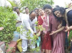 एक पेड़ माँ के नाम अभियान के अंतर्गत किया पौध-रोपण