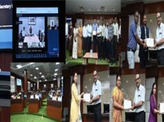 ई-ऑफिस एवं समयबद्ध उपस्थिति में उत्कृष्ट प्रदर्शन करने वाले अधिकारी-कर्मचारी सम्मानित