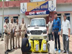 विगत दो दिनों में 61लाख रूपए से अधिक मूल्य के मादक पदार्थ, प्रतिबंधित नशीली दवाइयां एवं वाहन जब्त