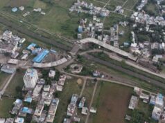 90 डिग्री के घुमाव पर उठे सवाल, सीहोर के निर्माणाधीन ओवरब्रिज की ड्रोन तस्वीरों से मचा हड़कंप