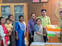 ‘रक्षा सूत्र’ अभियान के तहत पुलिस जवानों के लिए भेंट की गई राखियां