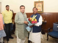 मंत्री रामविचार नेताम ने केंद्रीय परिवहन मंत्री नितिन गडकरी से दिल्ली में की सौजन्य मुलाकात