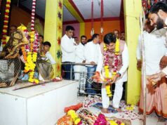 माता मंदिर में पूजा कर की प्रदेशवासियों के सुख समृद्धि की कामना