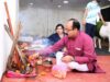 गौमाता और कृषि औजारों की पूजा-अर्चना कर अच्छी फसल व खुशहाली का कामना की