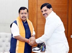 मुख्यमंत्री डॉ. यादव ने अध्यक्ष नितिन नबीन से की सौजन्य भेंट