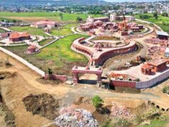बिना लोहा-स्टील के तैयार हो रहा संत रविदास लोक, नागर शैली की भव्य इमारत का निर्माण अंतिम चरण में