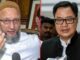 एलन मस्क के भारत पर सवालों को लेकर ओवैसी के समर्थन में आए किरेन रिजिजू