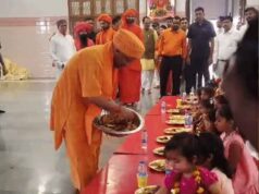 गोरखनाथ मंदिर में नवमी की तिथि पर सोमवार पूर्वाह्न सीएम योगी करेंगे कन्या पूजन