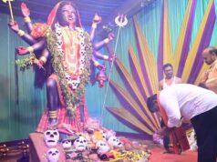पिपरिया में दुर्गा पंडालों में पहुंचे डिप्टी CM विजय शर्मा, मां दुर्गा की पूजा-अर्चना की