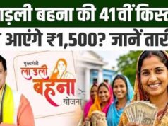 लाड़ली बहना योजना: 41वीं किस्त का इंतजार खत्म, अक्टूबर में 1.25 करोड़ महिलाओं के खाते में आएंगे ₹1,500