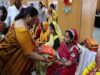 गर्भवती महिलाओं की हुई गोद भराई, माताओं को वितरित की गईं फूड बास्केट